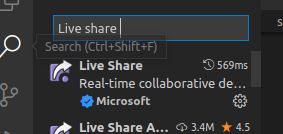Search for Live Share