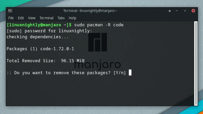 Removing Visual Studio Code via command line