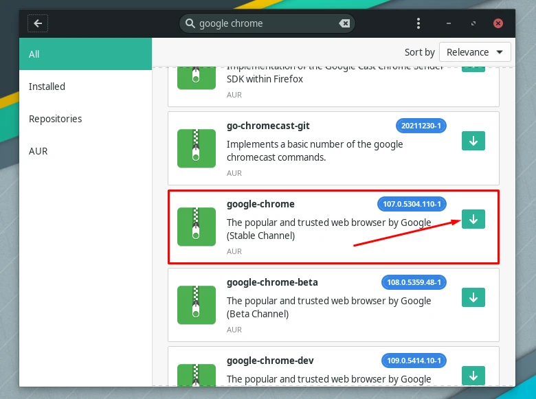 Installing Google Chrome on Manjaro