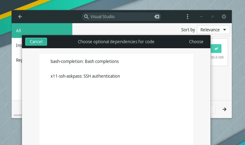 Going through prompts during installation process