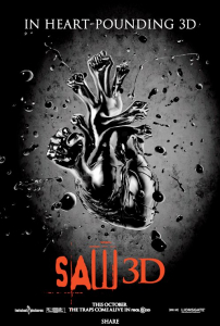 Saw 3D poster