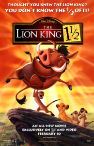 The Lion King 1½ poster